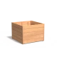 Plantenbak Carrez met bodem hardhout 100x100x71,3 cm