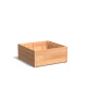 Plantenbak Carrez met bodem hardhout 100x100x43,5 cm