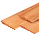 Actie JWOODS Douglas Fijnbezaagde Zweeds Rabat Plank 1,2-2,7x19,5x400 cm, Naturel
