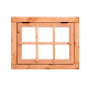 Red Class Wood uitzetraam, 6-ruits Uitzetraam B900 x H700 mm buitenmaat sponningmaat kozijn (B850xH6