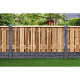 Tuinscherm Enschede geschaafd groen geïmpregneerd grenen 21-planks 180x90 cm