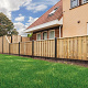 Tuinscherm Enschede geschaafd groen geïmpregneerd grenen 21-planks 180x90 cm