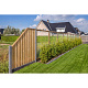 Tuinscherm Enschede geschaafd groen geïmpregneerd grenen 21-planks verloop 180x90/180 cm