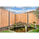 Tuinscherm Casablanca geschaafd geïmpregneerd Red Class hout 21-planks 180x180 cm