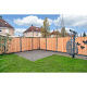 Tuinscherm Casablanca geschaafd geïmpregneerd Red Class hout 21-planks 180x180 cm