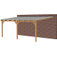 JWOODS Douglas DHZ Veranda polycarbonaat 706x300cm, aanbouw