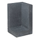 L-Hoekelement 50x50x120 cm (L x Voet x H) Antraciet
