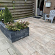 39160 linia palissade 60x15x15 cm strak antraciet nero excellence 108021