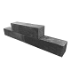 Linia Palissade 60x15x15 cm Strak Antraciet Nero Excellence