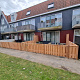 Red Wood Tuindeur Geschaafd op stalen frame 100x90 cm