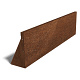 Cortenstaal keerwand recht 100x20x40 cm