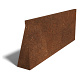 Cortenstaal keerwand recht 150x20x60 cm