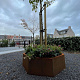 Cortenstaal achthoekige plantenbak Chicago 50, 120,7x120,7x60 cm