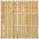 Tuinscherm Ermelo fijnbezaagd groen geïmpregneerd grenen 23-planks, 180x180 cm
