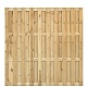 Tuinscherm Ermelo fijnbezaagd groen geïmpregneerd grenen 23-planks, 180x180 cm