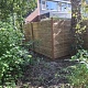 Tuinscherm Oostende geschaafd groen geïmpregneerd vuren 63-planks, 180x180 cm