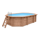 Luxe houten zwembad Daaibooi Beach 563x352x124 cm