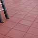Rubber Tegel 50x50x2,5 cm Rood