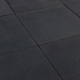 Rubber Tegel 50x50x2,5 cm Zwart