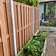 Actie Hardhouten Tuinscherm Recht Verticaal 180x180 cm