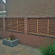 Hardhouten Lamellenscherm Louvre Venus 180x90 cm