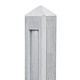 Beton Hekwerk Eindpaal 10x10x145 cm, Grijs