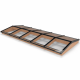 Douglas Zadeldak Lichtstraat Zwart 404,2(b) x 155(d) cm, 10-ruits Gelaagd 44.2 glas