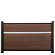 Unique Composiet Tuinhek 1 decolijst Bruin 170x102 cm