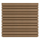 NewTechWood HKC co-extrusie wand bekleding castellation 4325 profiel, 2,5 x 19,6 x 290 cm, Teak