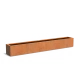 Plantenbak Carrez met bodem cortenstaal 300x40x40 cm