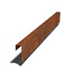 Cortenstaal overzetprofiel 15x5x5 cm (lengte 150 cm)