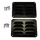 Ventilatierooster (set van 2 stuks) roosters met schroeven Zwart