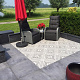 GeoCeramica 60x60x4 cm ConCreet Black