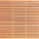 Hardhouten Dubbelzijdig Lamellenscherm Sjoerd 180x180 cm Rhombusprofiel Geschaafd 51+4 latten (tijde