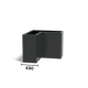 Plantenbak Carrez L-vorm aluminium 100x100x80 cm