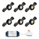 Hamulight Cree Pals ab Led Inbouwspot zwart 10 stuks inclusief afstandsbediening