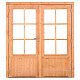Douglas Glasdeur dubbel 2x830x1942mm +kozijn 1796x2013mm