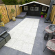 7945 geoceramica 60x60x4 cm mosaik grey 151647