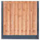 Sleufpaal eindmodel tbv tuinscherm antraciet gecoat vlakke kop 10x10x270 cm