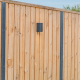 Sleufpaal eindmodel tbv tuinscherm antraciet gecoat vlakke kop 10x10x190 cm