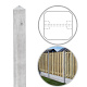 Beton DB Tussenpaal 10x10x308 cm, Grijs tbv Scherm 180