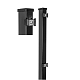 Hillfence metalen paal, zwart, 6x4x160 cm.