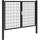 Hillfence dubbele poort Premium-line, 300x180 cm, zwart