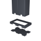 Orion verbindingsset  360 cm voor 3.6 meter zijkant. Kiezelgrijs