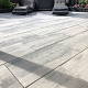 Patio Square 40x80x5 cm Nero/Grey