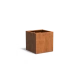 Plantenbak Carrez met bodem cortenstaal 80x80x80 cm