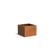 Plantenbak Carrez met bodem cortenstaal 80x80x60 cm