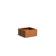 Plantenbak Carrez met bodem cortenstaal 80x80x40 cm