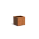 Plantenbak Carrez met bodem cortenstaal 70x70x70 cm