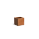 Plantenbak Carrez met bodem cortenstaal 60x60x60 cm